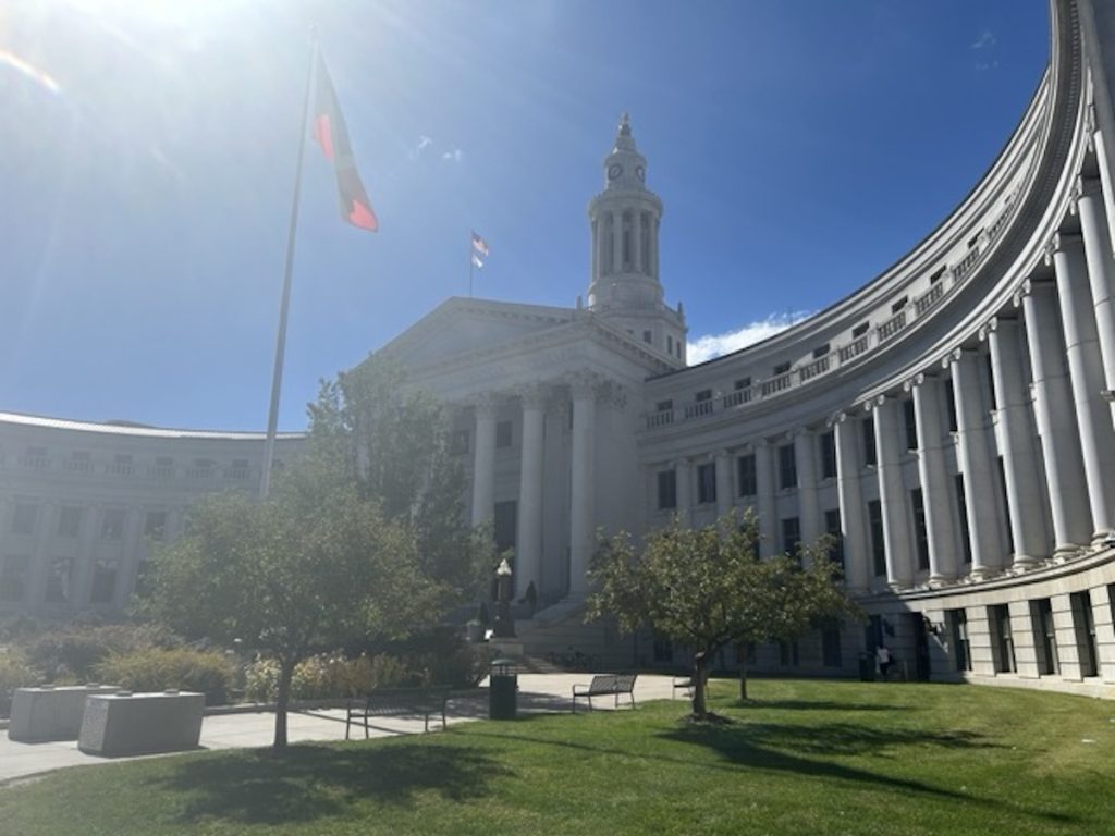 Denver County Courthouse building in Denver, Colorado — historic courthouse representing the evolution of Colorado DUI law and “Raider warrant” blood draw rulings.